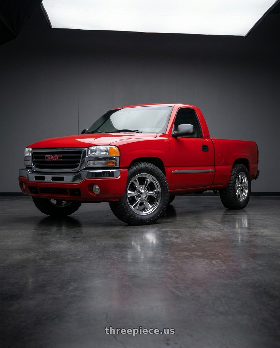 2004 gmc sierra 1500 with Vision American-Muscle 141H 6x139.7 17x8+0 Chrome wheels