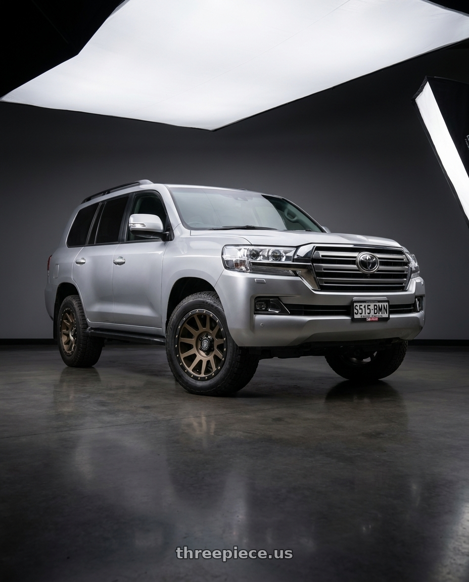 2017 Toyota Landcruiser 200 with Icon Alloys COMPRESSION 5x150 18x9+25 BRONZE wheels