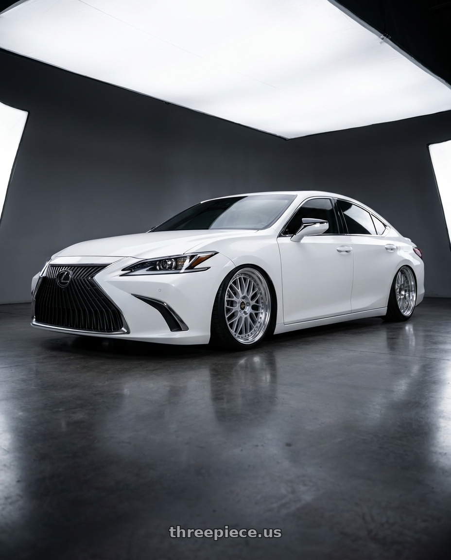 2022 lexus es350 with Work Vs-Xx 5x114.3 20x9.5+49 T Disk Light Grey Silver wheels