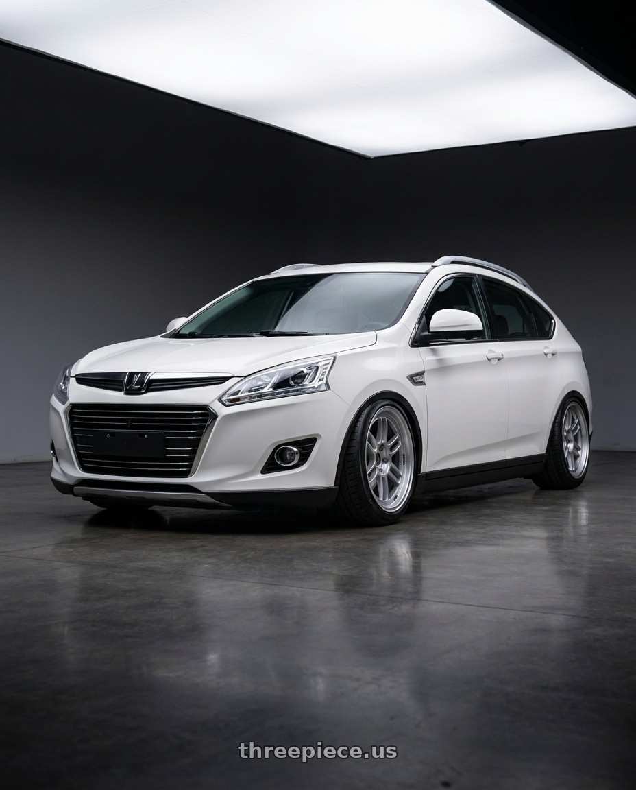 2016 Luxgen u6 with Enkei RPF1 5x114.3 18x8.5+40 Silver wheels