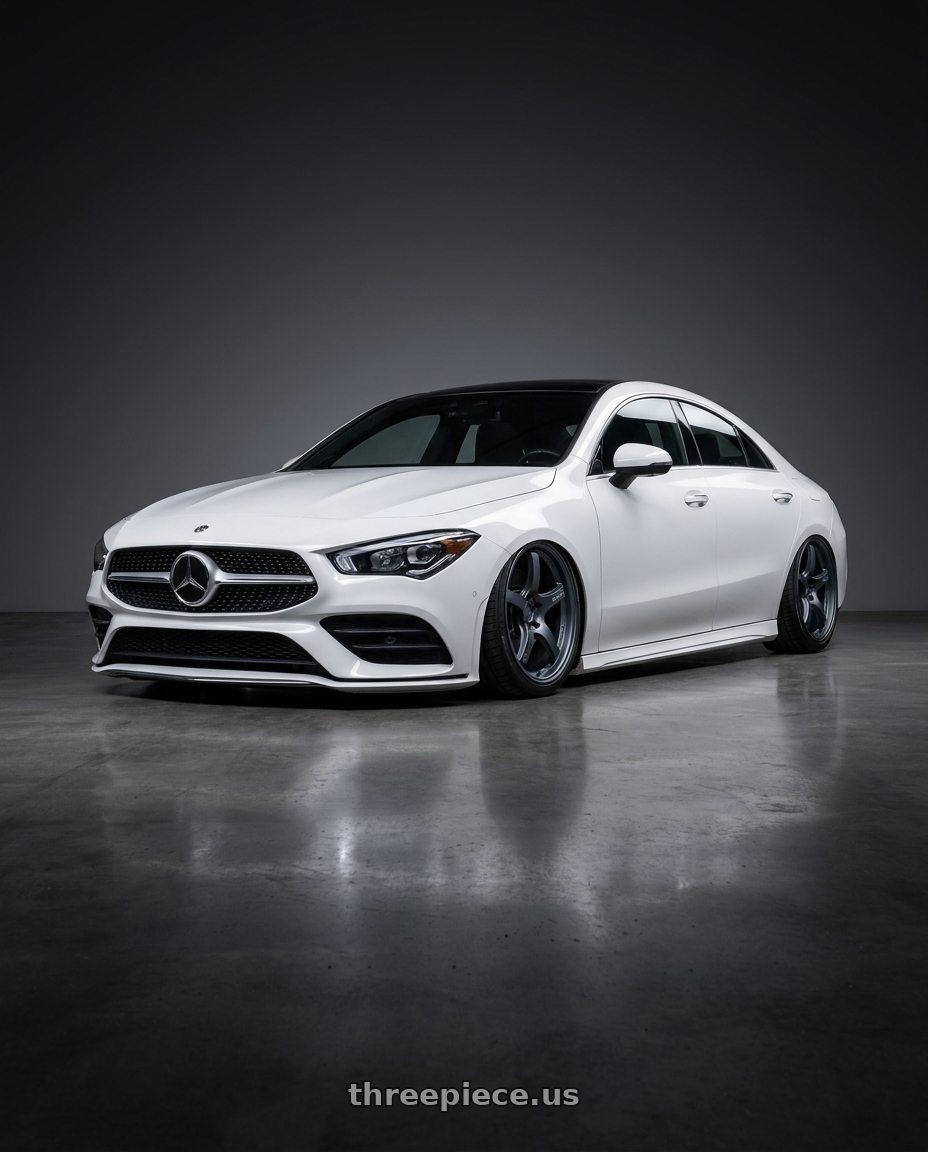 2023 Mercedes-Benz CLA C118 with Gram Lights 57CR 5x112 19x9.5+25 Gunblue II wheels