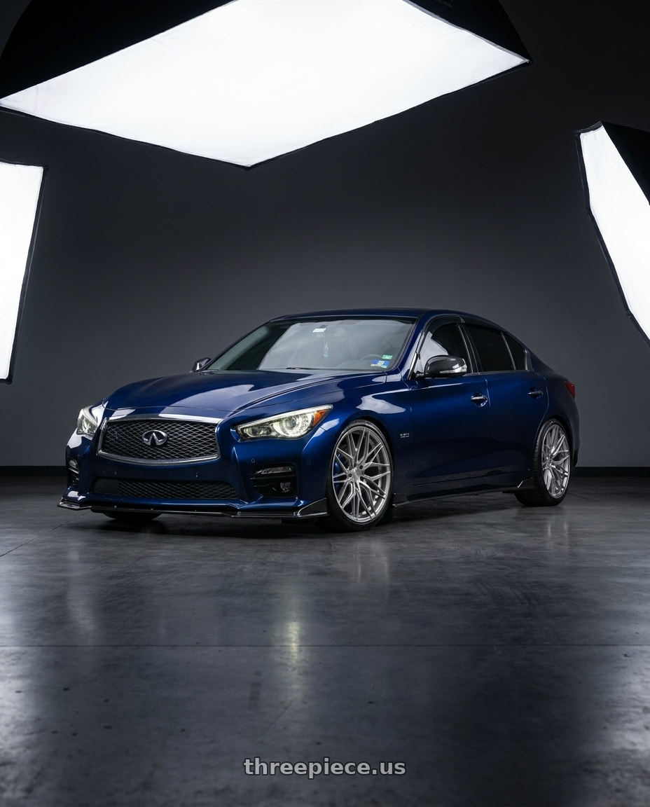 2016 Infiniti q50 redsport with Rohana RFX2 5x114.3 20x10+25 Brushed Titanium wheels