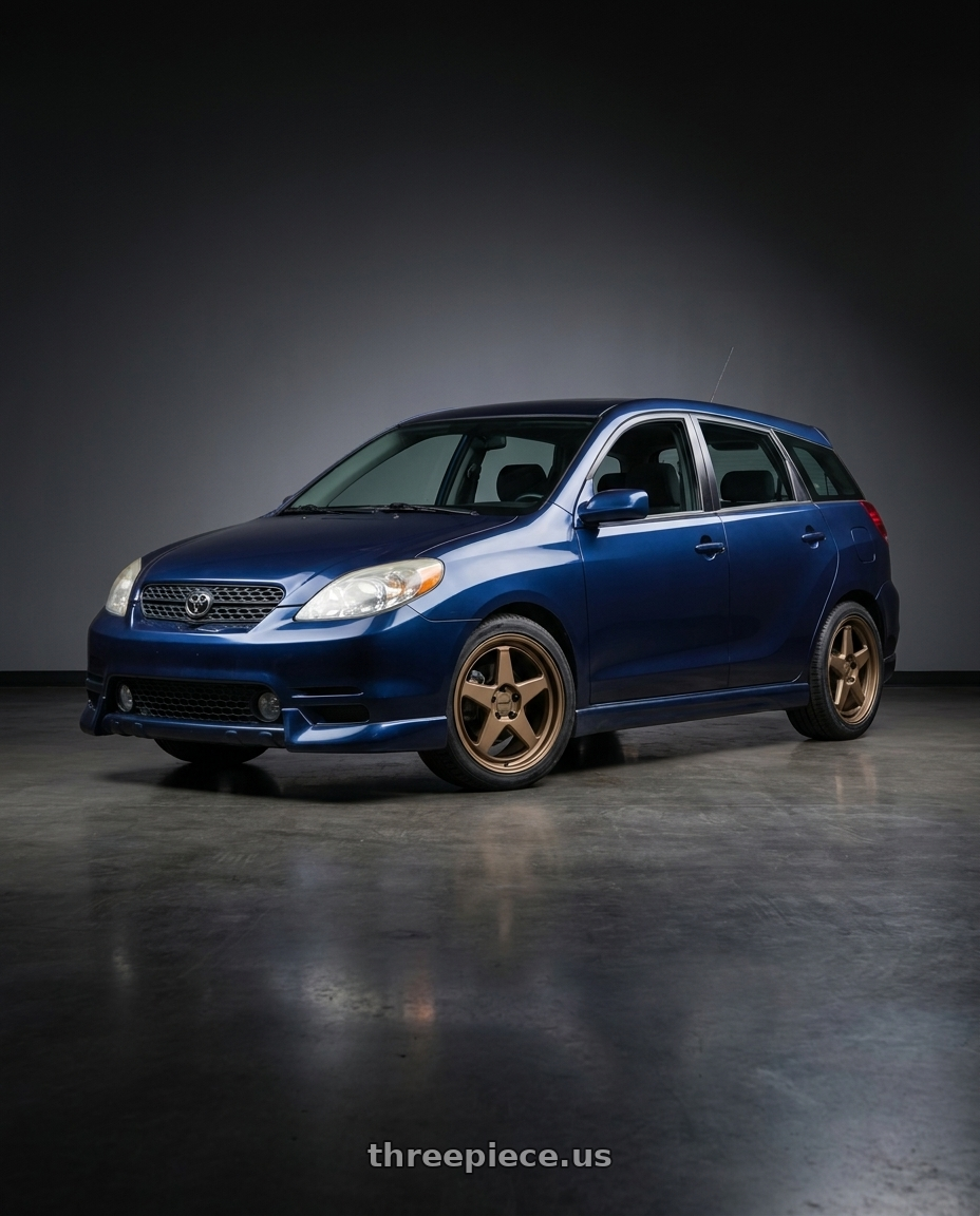 2004 Toyota Matrix with KATANA RACING KR03 5x100 18x8 +40 Matte Bronze wheels
