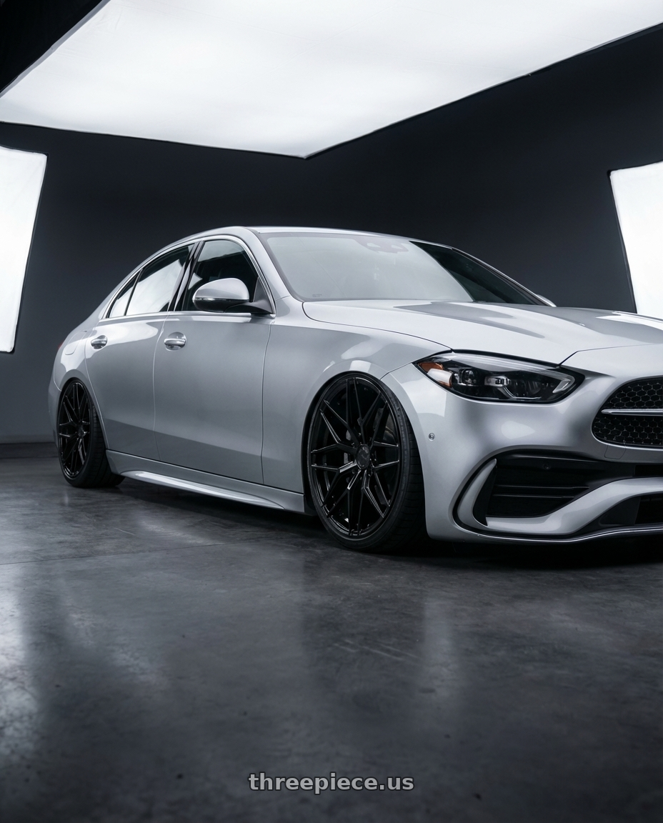 2022 Mercedes-Benz C-Class W206 with Avant Garde Wheels M520R 5X112 19x8.5 +35 Gloss Black wheels