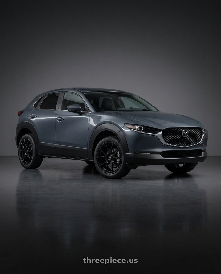2026 mazda cx-30 with Enkei TS-V 5x114.3 18x8.5+25 Gloss Black wheels