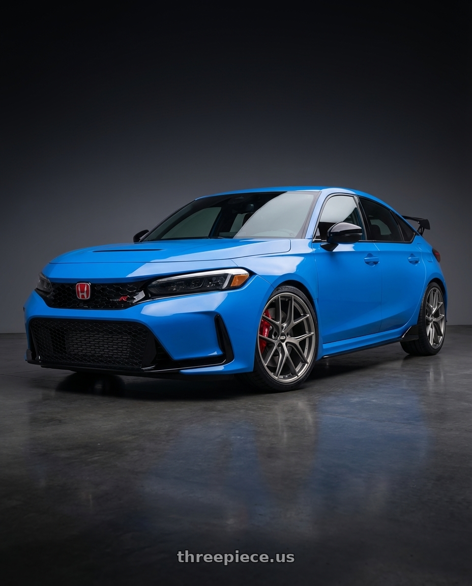 2024 Honda Civic Type R with BBS CC-R 5x120 19x9.0+26 Satin Platinum wheels