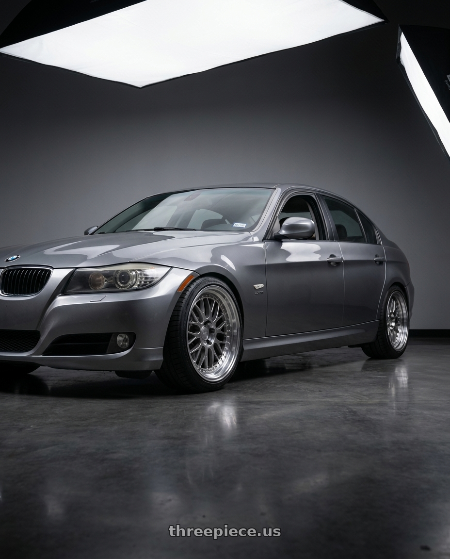 2011 bmw 328xi with ESR Wheels SR SERIES SR01 5x120 18x9.5 +22 Hyper Black wheels