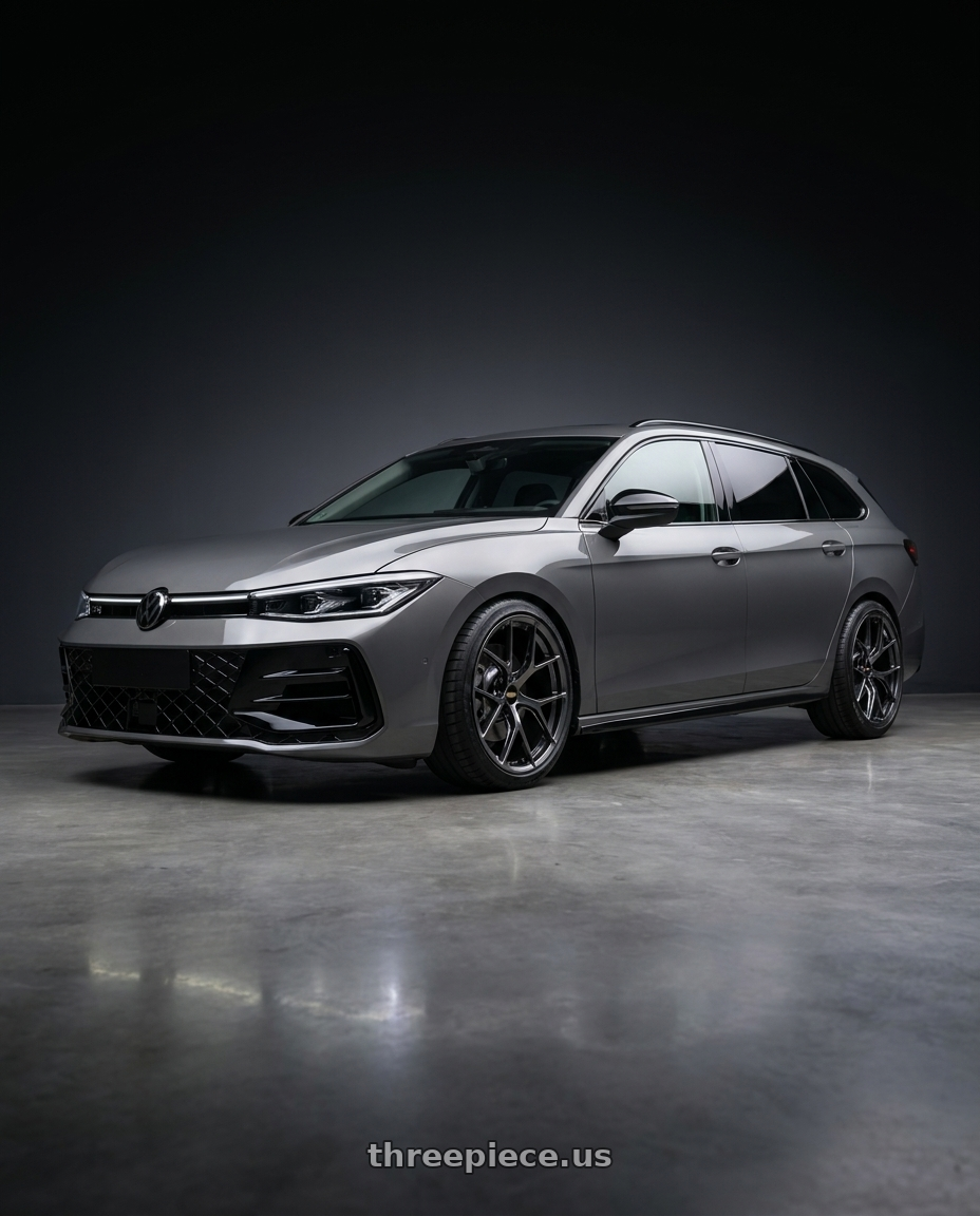 2025 Passat Variant with BBS FI-R 5x112 20x9.5 +25 Diamond Black wheels