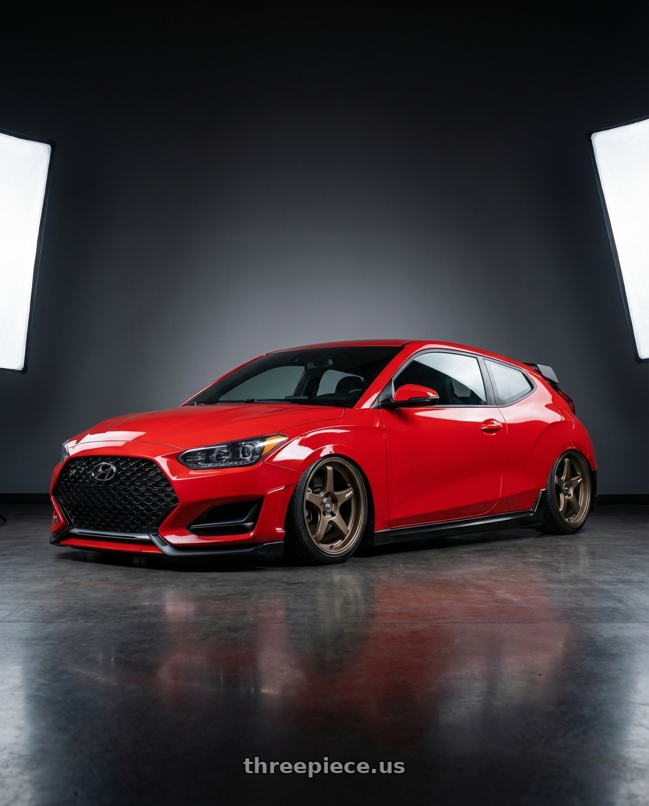 2022 Hyundai Veloster N with ESR Wheels APEX SERIES AP5 5x114.3 19x9.5 +35 Matte Bronze wheels