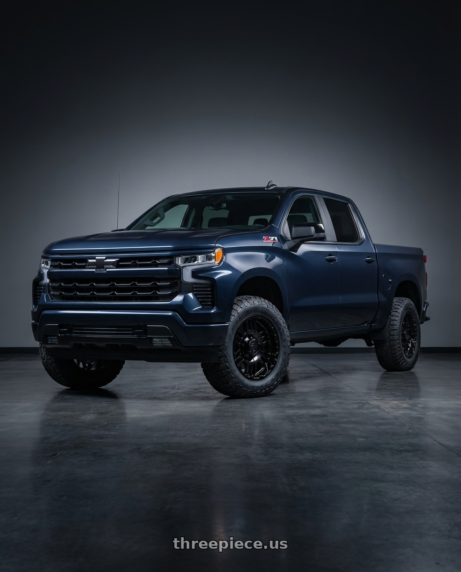 2023 Chevrolet Silverado 1500 with Gear Off Road 713B 6x139.7 20x9 +10 Gloss Black wheels