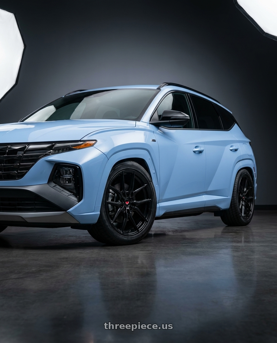 2024 Hyundai Tucson L N-Line with VOSSEN HF-5 5X114.3 19x9.5 +40 GLOSS BLACK wheels