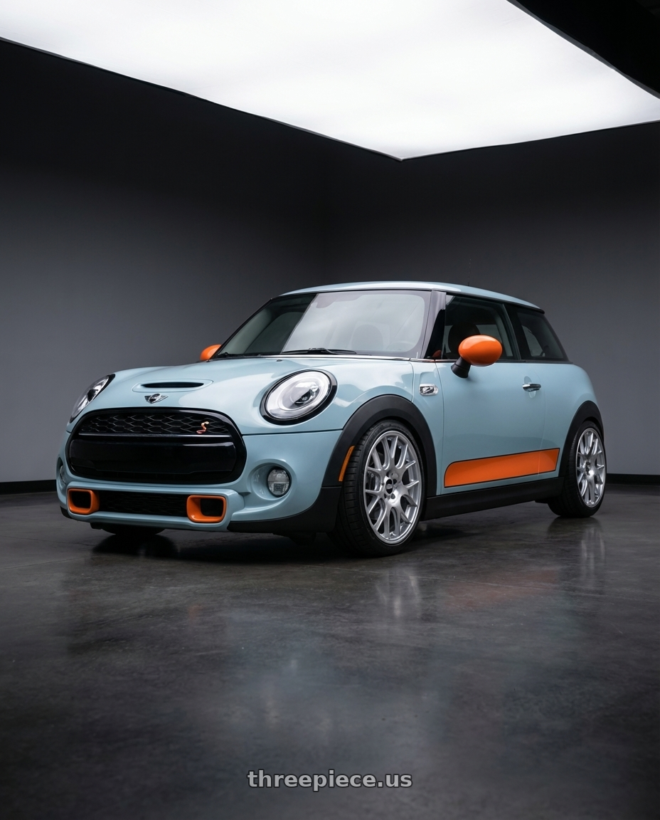 2018 Mini Cooper S with BBS CH-R 5x112 18x8.5 +38 Brilliant Silver Polished Rim Protector wheels