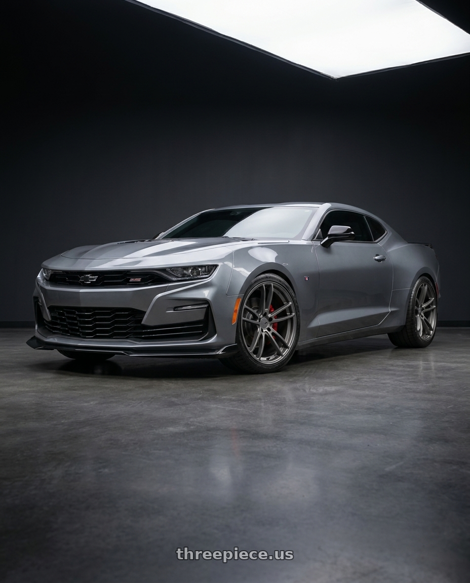 2021 Chevrolet Camaro SS with American Racing AR941 MACH FIVE 5X120 20X10 +22 GRAPHITE wheels