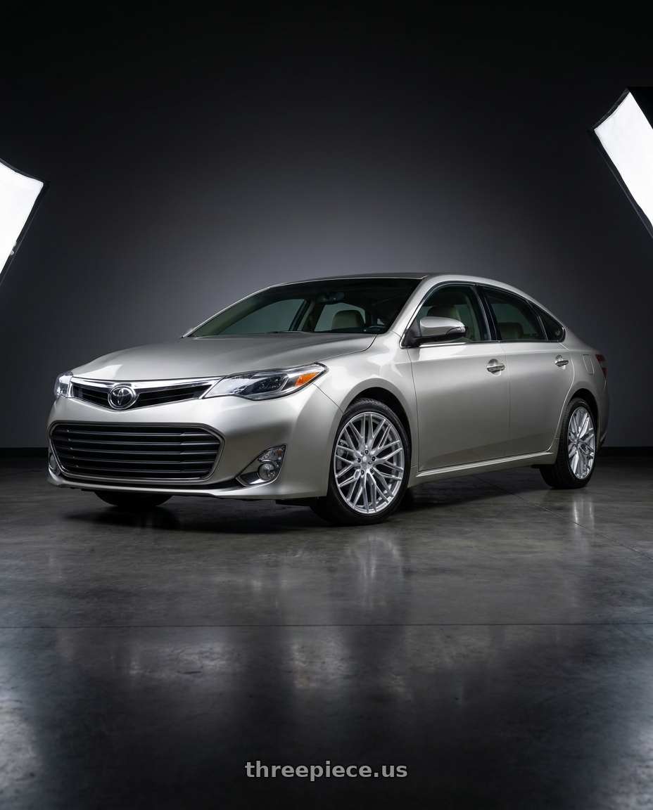 2013 toyota avalon with RTX SW20 5x114.3 18x8.5 +45 Silver With Machined Face wheels