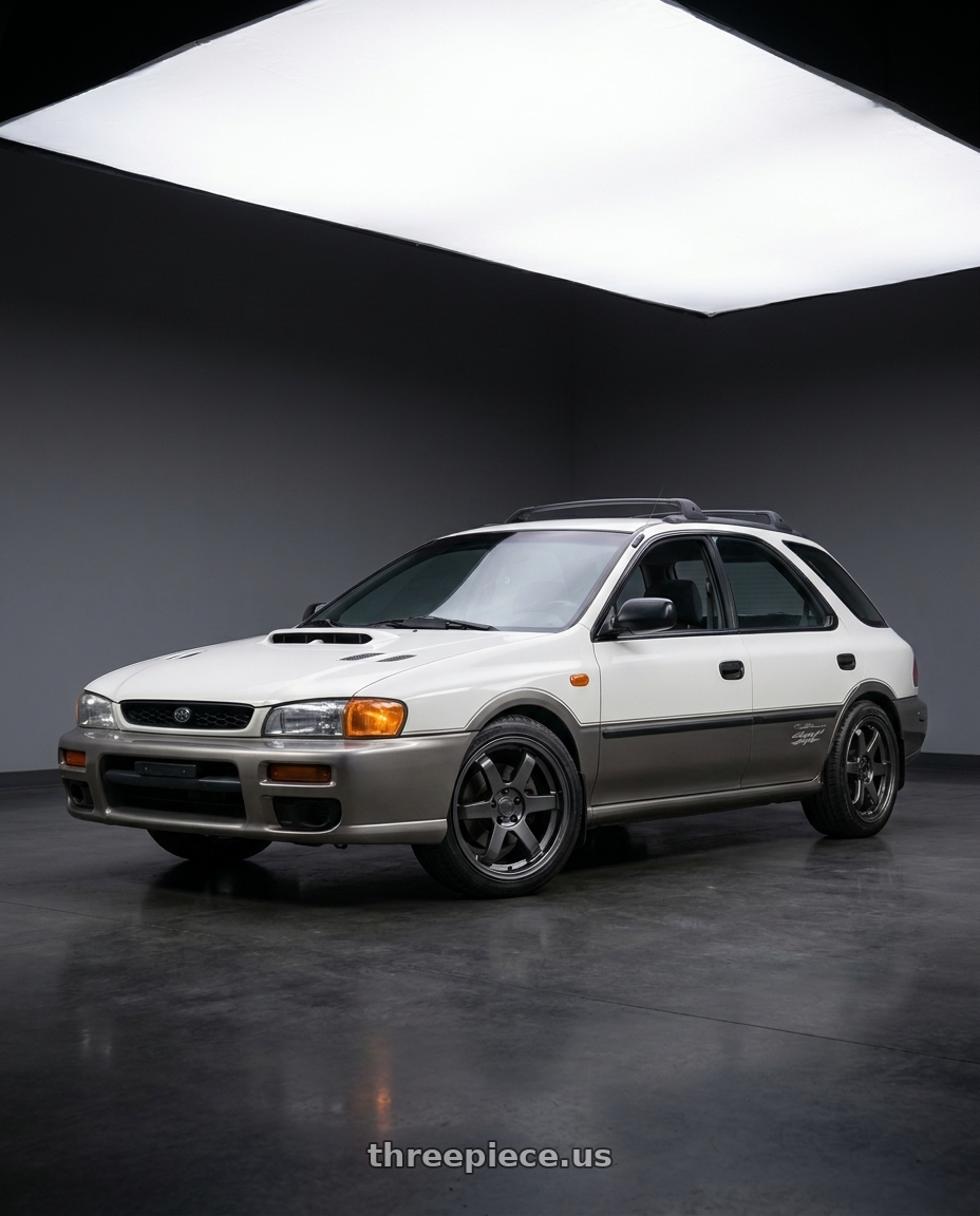 1997 subaru impreza outback sport with KATANA RACING KR08 5x100 17x7.5 +40 Glossy GunMetal wheels