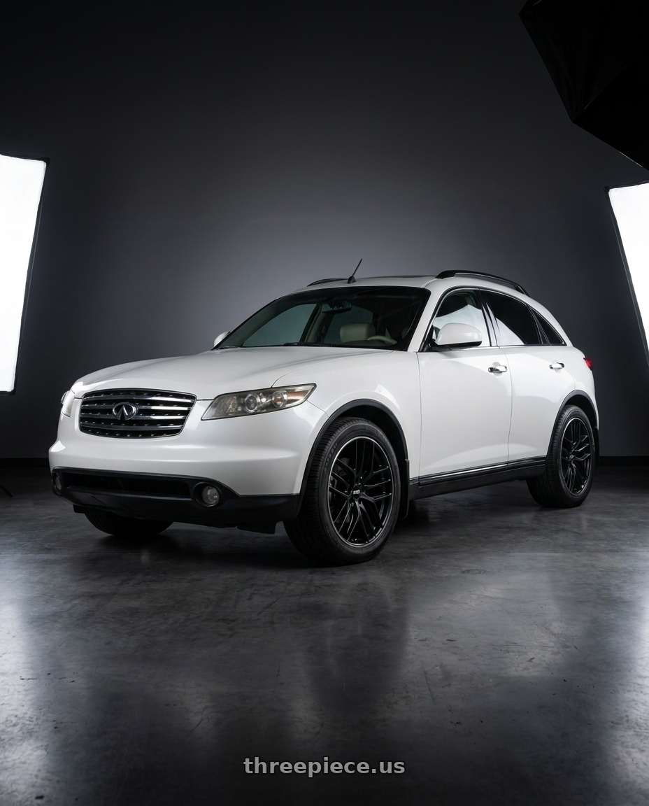 2004 Infiniti FX35 AWD with BBS CC-R 5x114.3 19x8.5+30 Satin Black wheels
