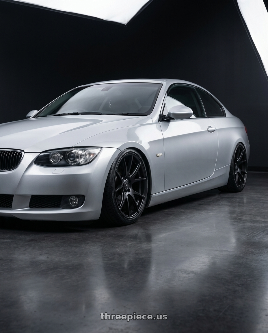 2012 BMW 3 Series E92 with Forgestar CF5V 5x120 19x9 +38 Satin Black wheels