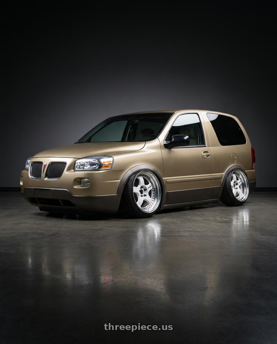 2009 Pontiac Montana SV6  with Work Meister S1 3P 5x114.3 18x9.5+35 L Disk White wheels