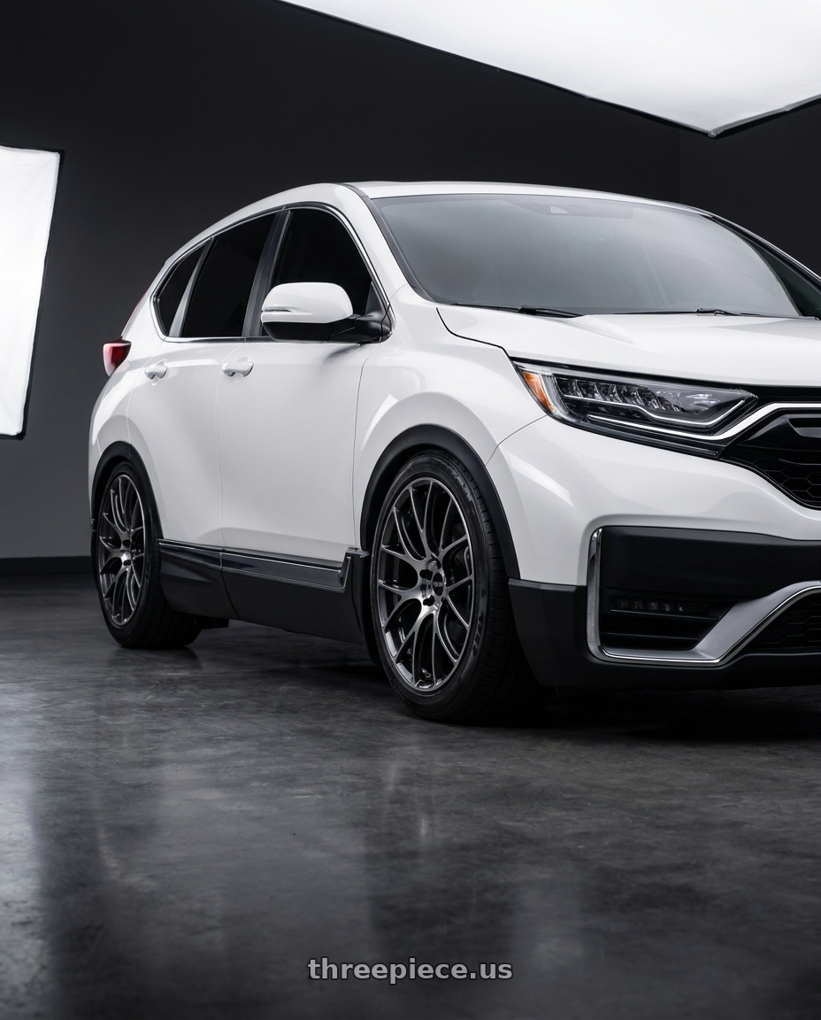 2020 Honda Civic with Enkei Rpf1 5x1143 18x9538 Silver 18x95 Et38 wheels