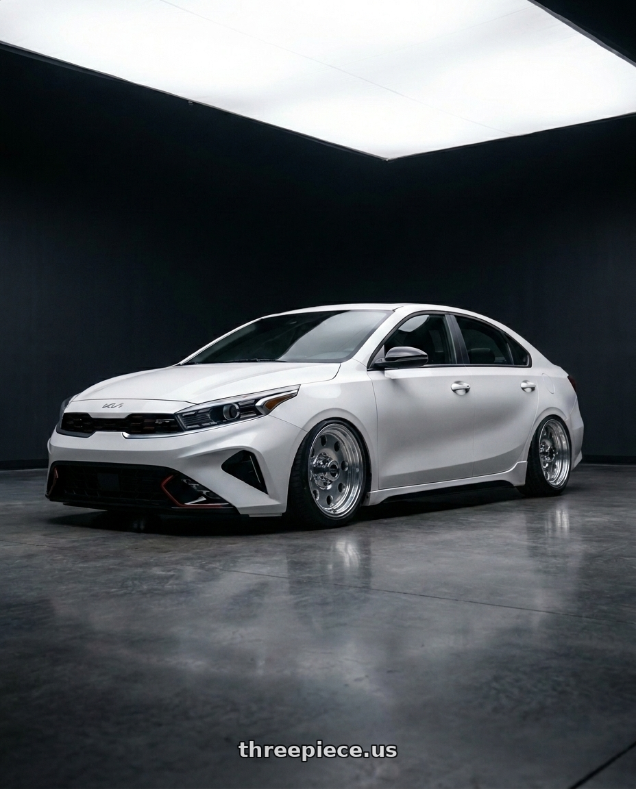 2023 kia forte gt limited SWP  with American Racing AR172 BAJA 5X114.3 15X10 -43 POLISHED wheels