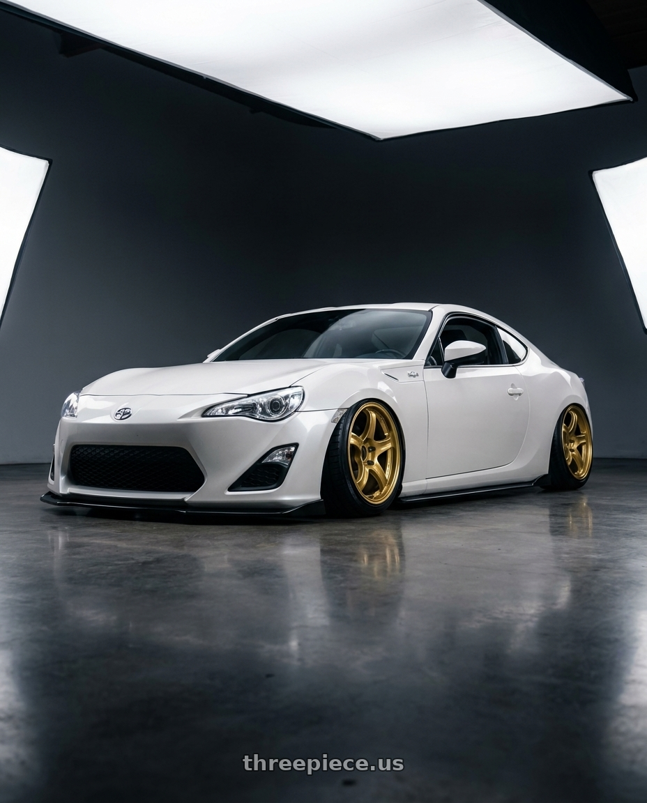 2016 Scion FR-S with Advan RCIII 5x100 17x7+43 Gold wheels