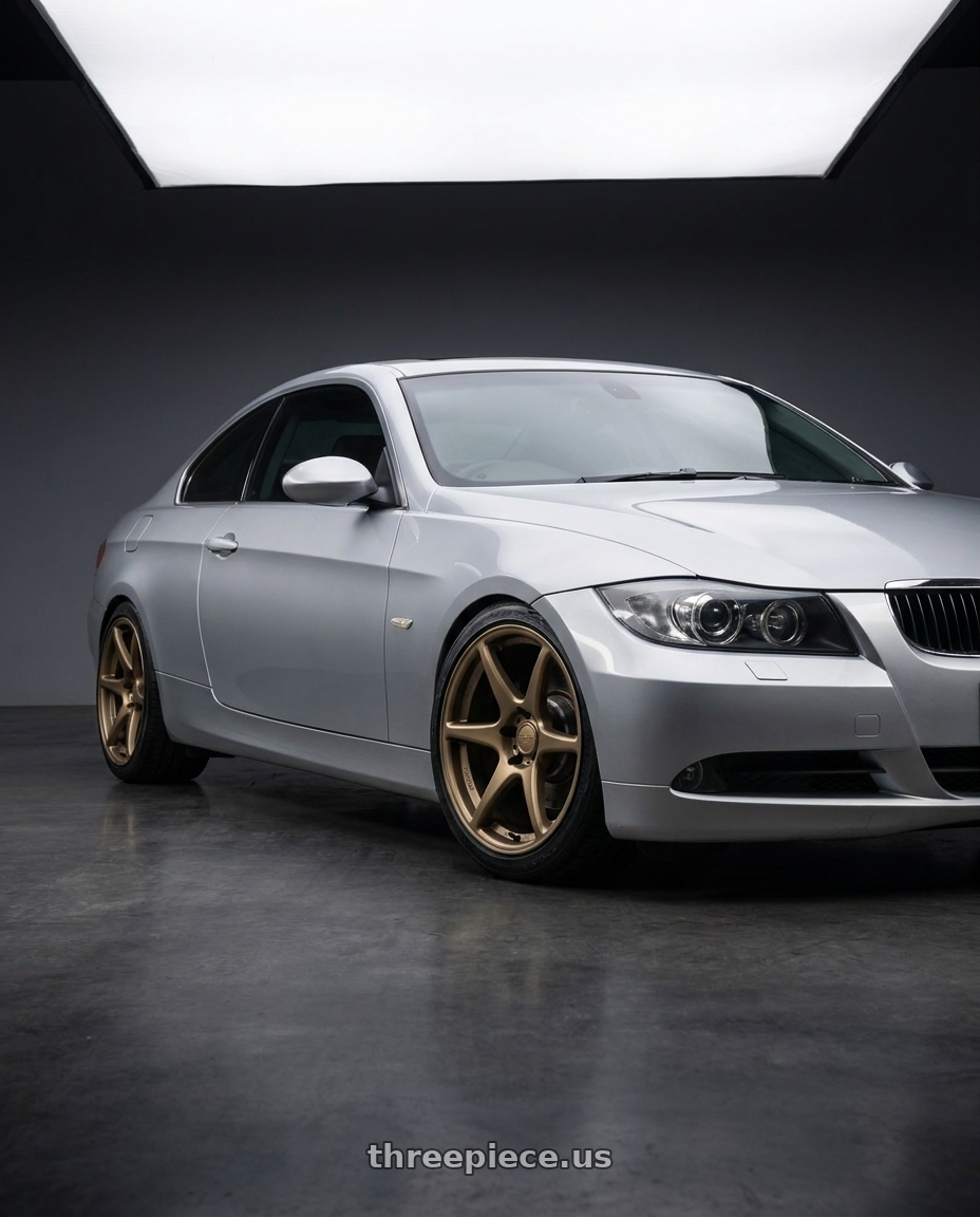 2012 BMW 3 Series E92 with Kansei K11B Tandem 5X120 18x9 35 Bronze wheels