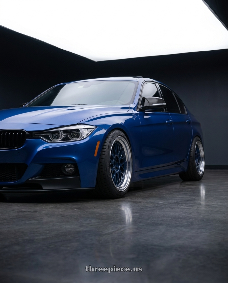 2016 BMW 340i XDrive with Volk Racing 21A 5x120 18x9.5 +22 MAG BLUE / DC wheels