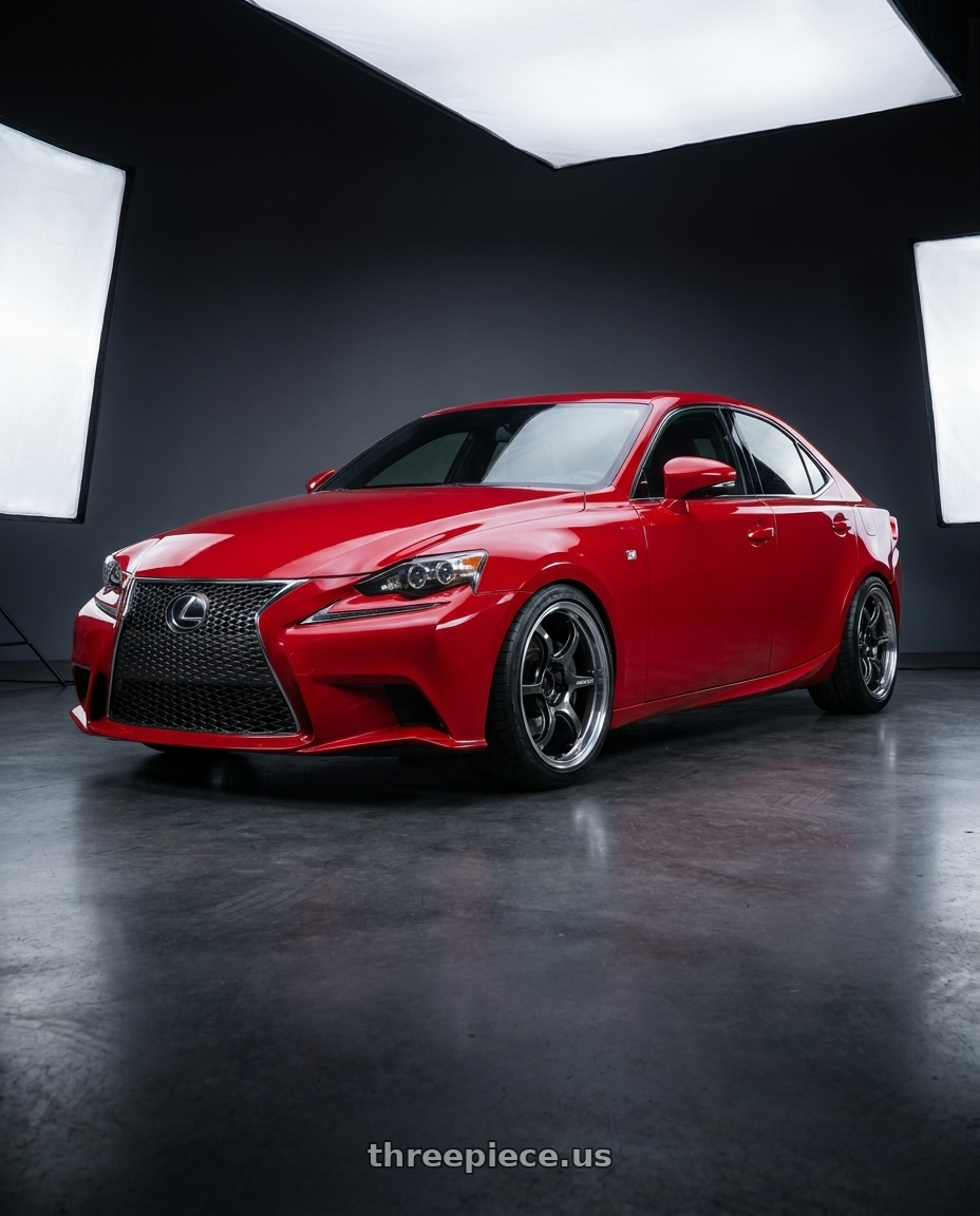 2015 Lexus Is200t with Advan Racing RG-D2 5x112 18x8.5 +42 MACHINING & BLACK GUNMETALLIC wheels