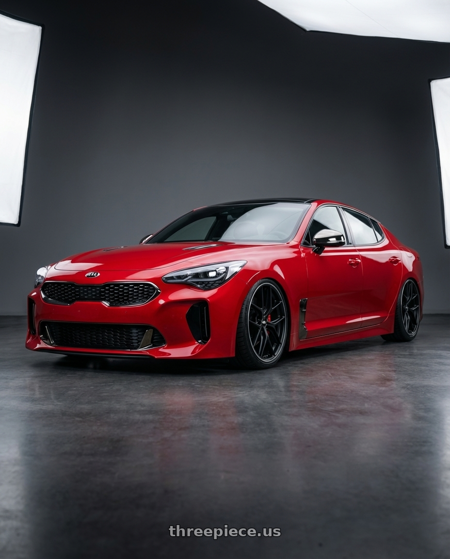 2022 Kia Stinger GT with BBS CC-R 5x114.3 19x8.5+30 Satin Black wheels