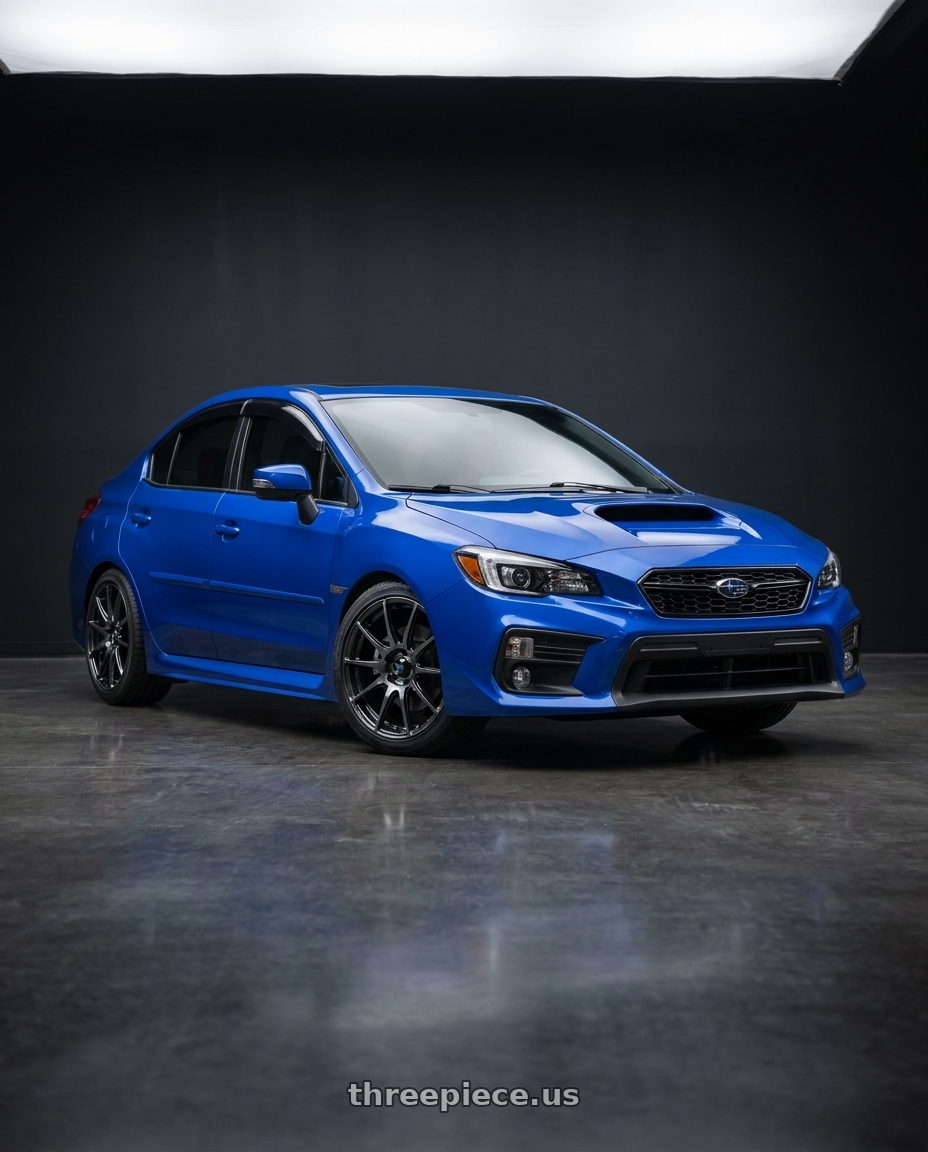 2021 Subaru WRX Limited WR with WedsSport SA-99R 5x114.3 18x9.5+38 Face R / Weds Black Clear wheels