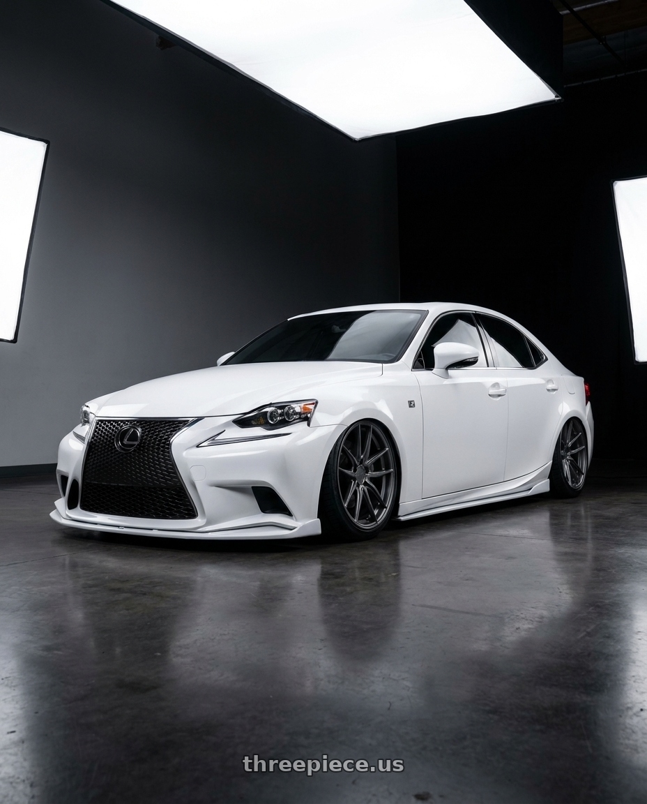2018 Lexus IS 350 F Sport with Niche 1PC M116 MISANO 5X114.3 19X8.5 +45 MATTE GUN METAL wheels