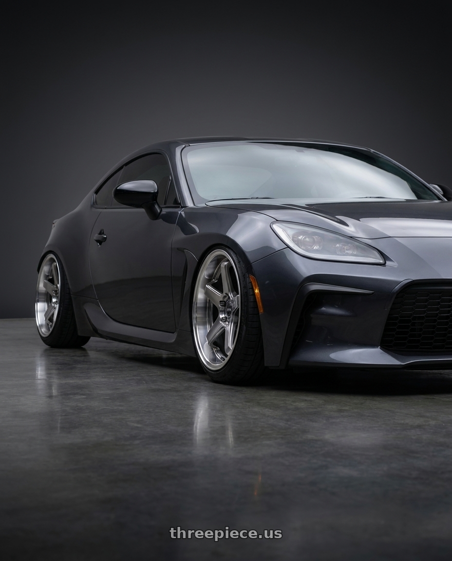 2026 Toyota GR 86 premium with F1R FC5 5x100 18x9.5 +35 Hyper Black/Polish Lip wheels