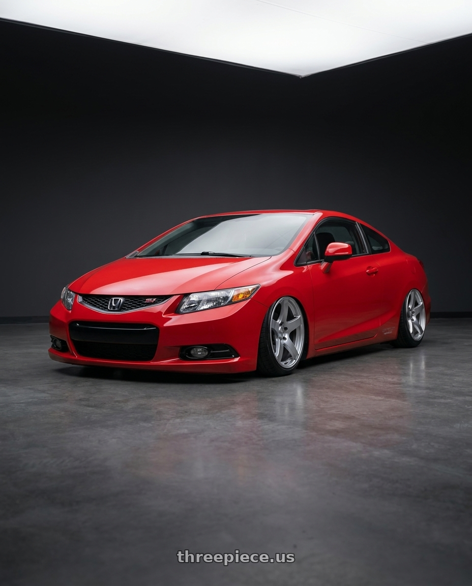 2011 Honda Civic Si with Ssr Gtv01 5x114.3 18x8.5+40  GLARE SILVER wheels