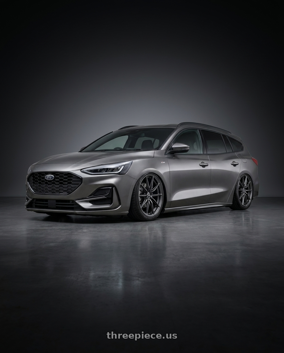 2024 Focus st line wagon with Enkei DRACO 5x114.3 18x8.0+35 Anthracite wheels