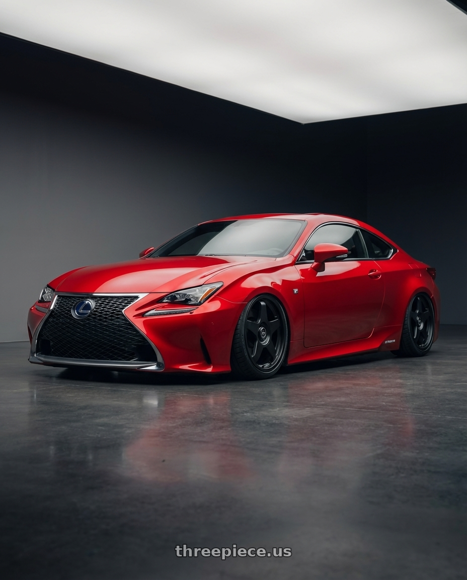 2018 Lexus RC F with fifteen52 CHICANE 5x114.3 / 5x120 19x8.5 +35 ASPHALT BLACK (SATIN BLACK) wheels