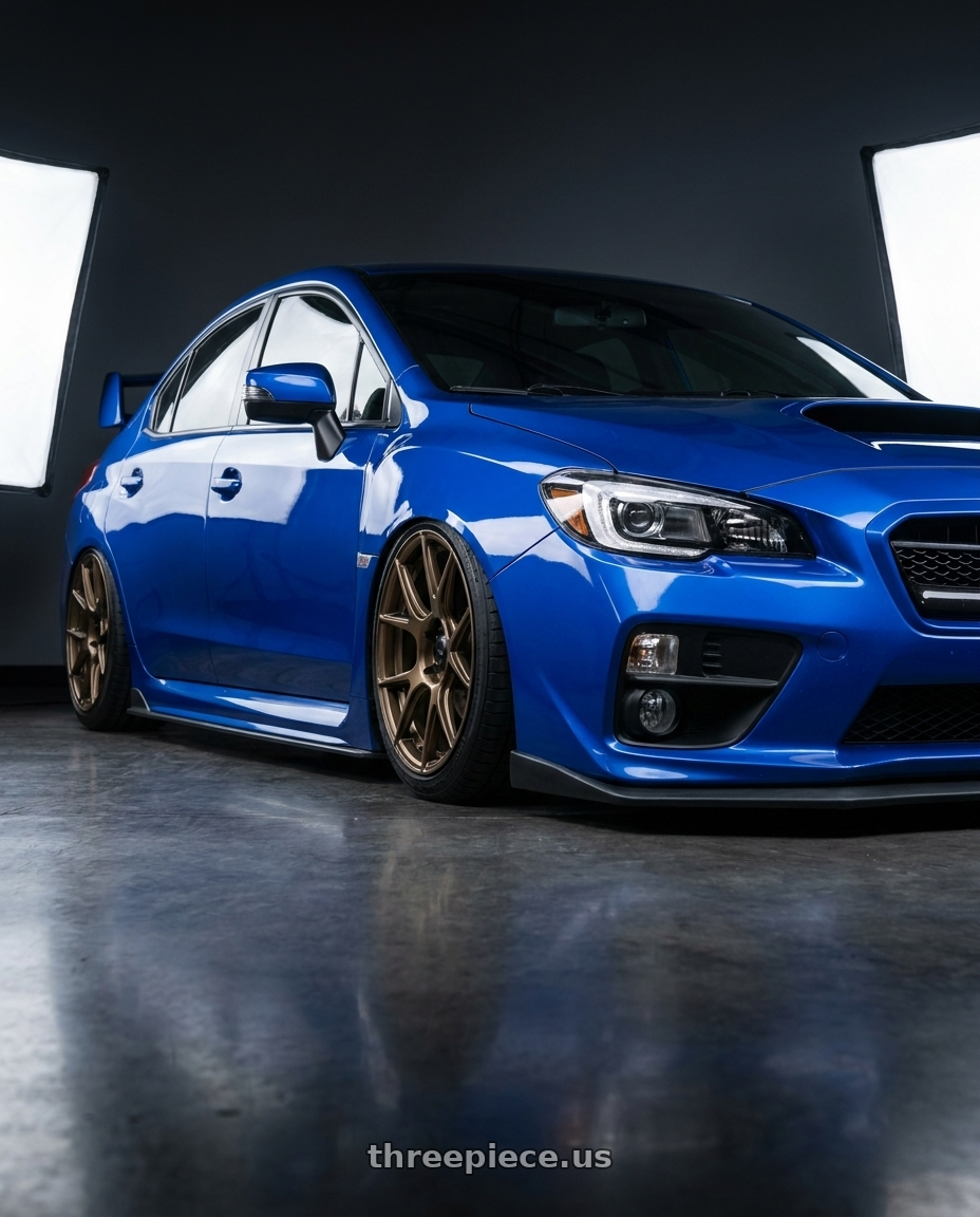 2018 Subaru WRX STI with Konig Ampliform 5x114.3 18x9.5+25 Gloss Bronze wheels