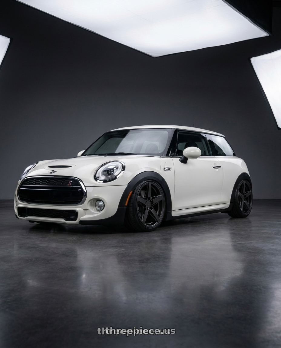 2017 mini cooper with Niche 1PC M269 TERAMO 5X112 18X8 +42 MATTE BLACK wheels