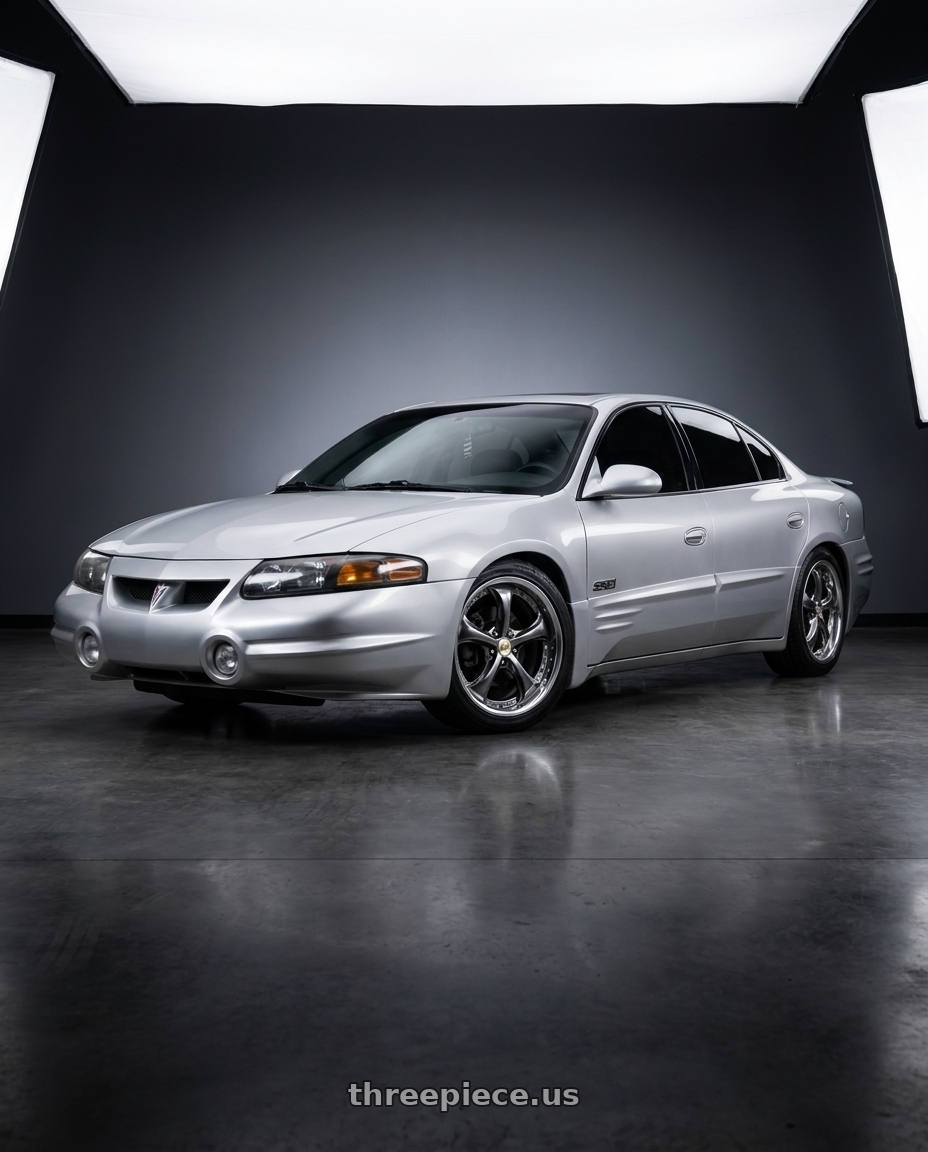 2000 Pontiac Bonneville SSEI with Work Wheels VS-KF 5x115 18x8+40 Brilliant Silver Black A Disk FULL REVERSE wheels