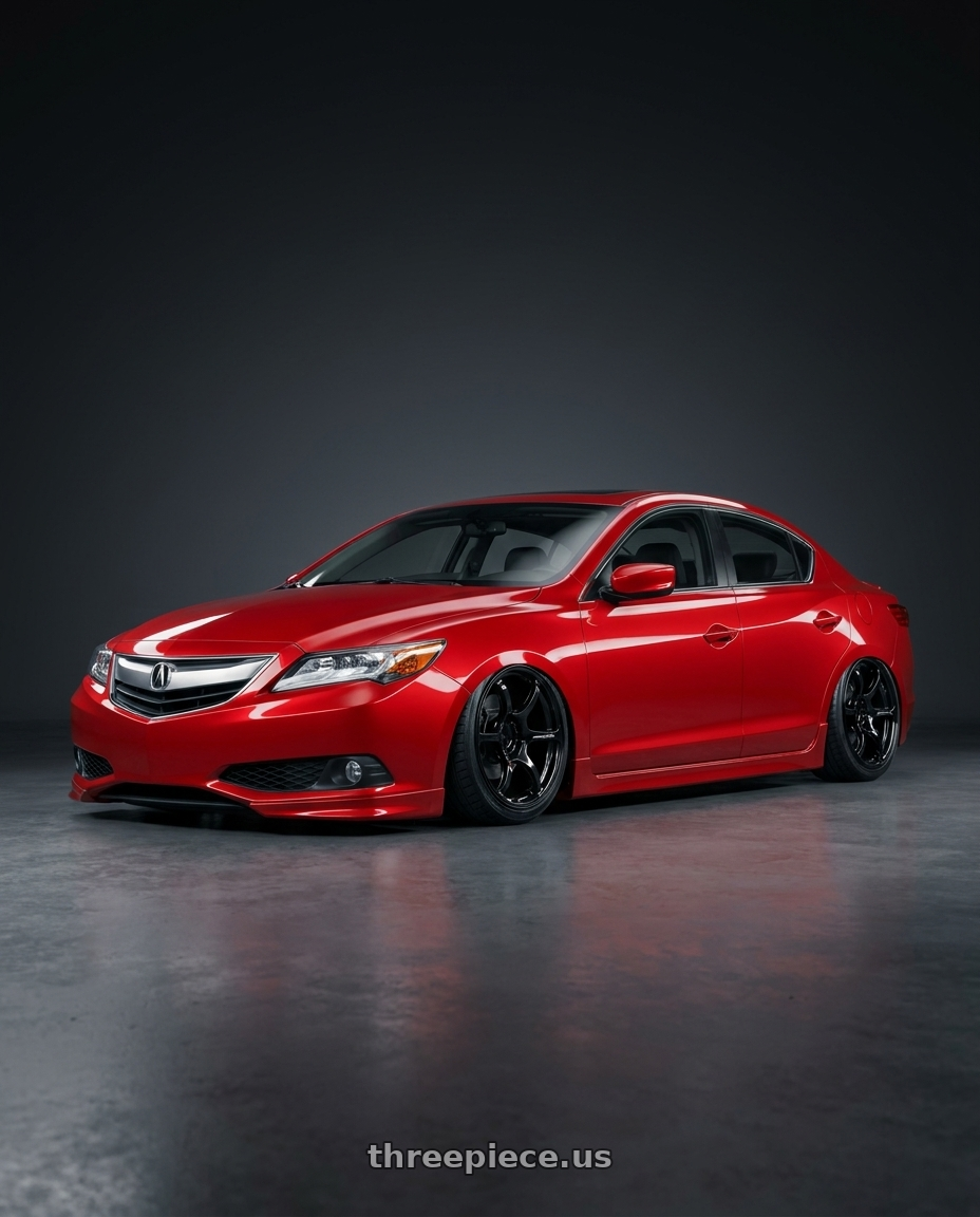2012 Acura ILX with Advan RGIII 5x114.3 18x10+35 Gloss Black wheels