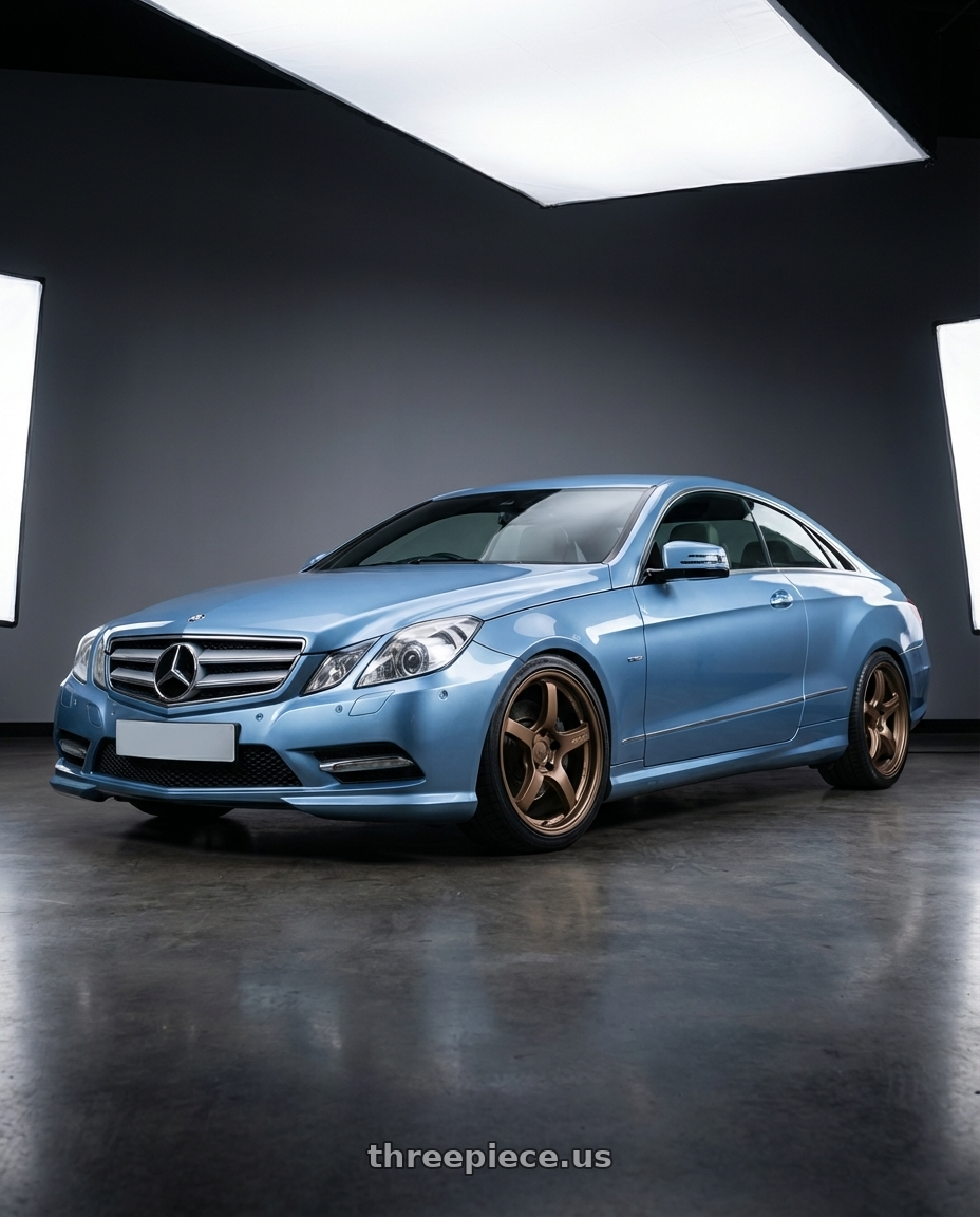 2014 Mercedes-Benz E-Class Coupe C207 with Gram Lights 57CR 5x112 19x10.5+35 Bronze II wheels
