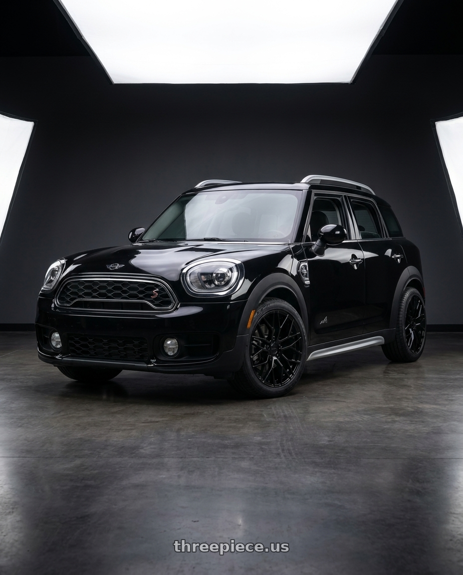 2017 Mini Countryman with KATANA RACING KR01 5x108 17x7.5 +40 Matte Black wheels