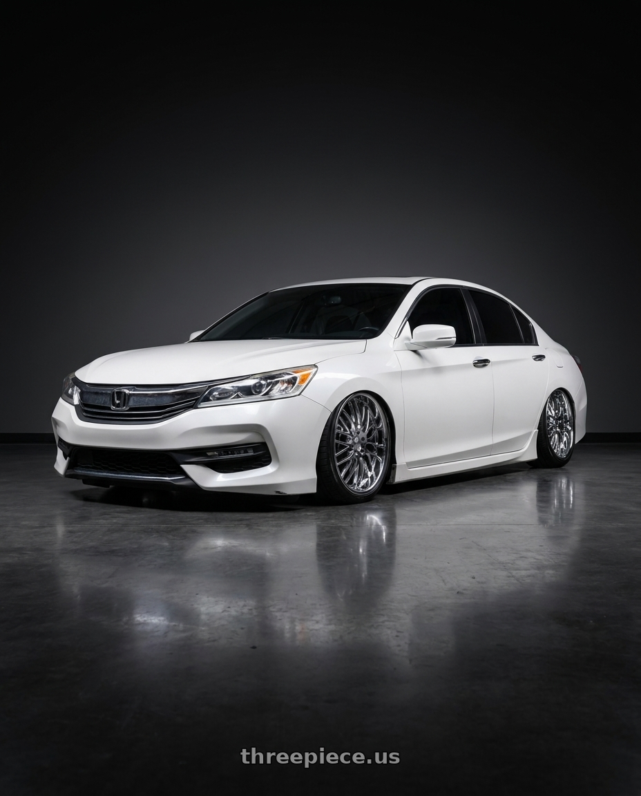 2016 Honda accord with TSW SNETTERTON 5X114.3 17X8 +20 CHROME wheels