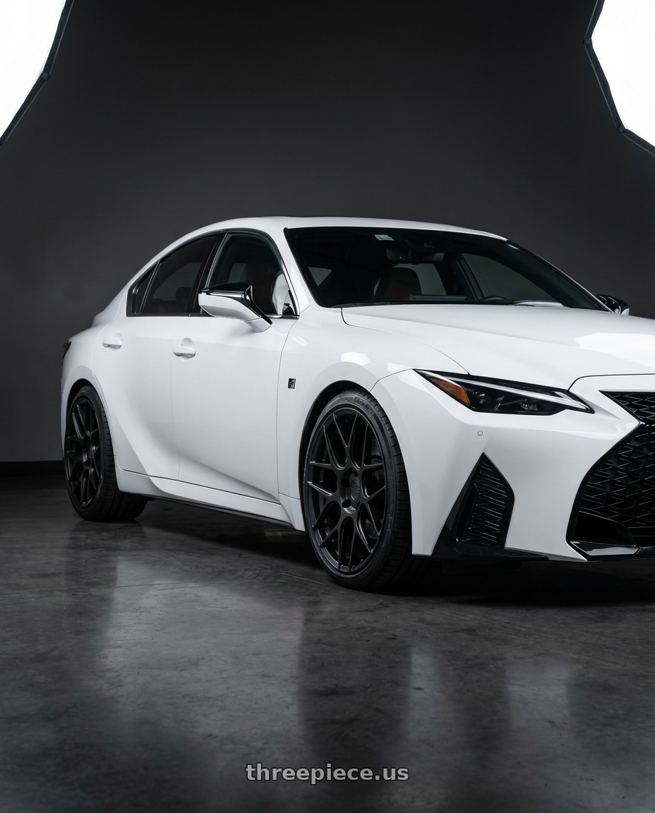 2024 Lexus IS 350 with Aodhan AFF2 5x114.3 19x8.5+35 Matte Black wheels