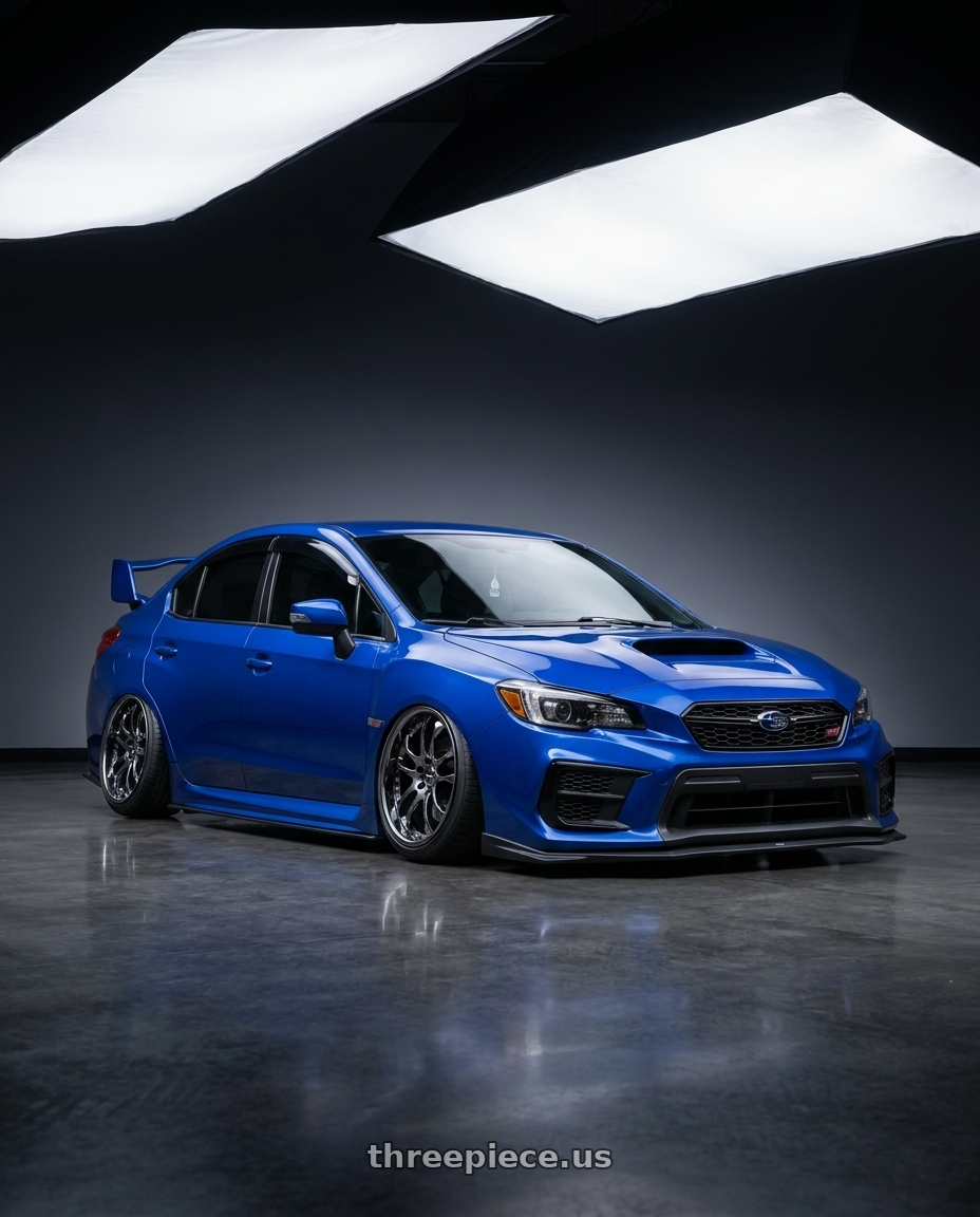 2021 subaru wrx sti with Ssr Agle Minerva 5x114.3 19x10+31 Hyper Disk Super Black Coat wheels