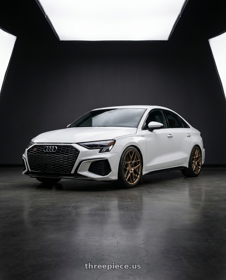 2024 Audi S3 8Y with Aodhan AFF2 5x112 19x8.5+35 Matte Bronze wheels