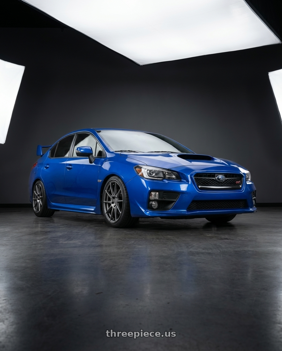 2018 Subaru WRX STI with Aodhan AH09 5x114.3 18x9.5 +35 Hyper Black wheels