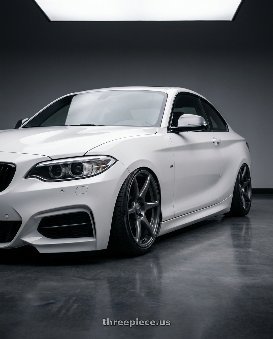 2018 BMW 2 Series F22 with Kansei K11G Tandem 5X120 19x10.5 22 Gunmetal wheels
