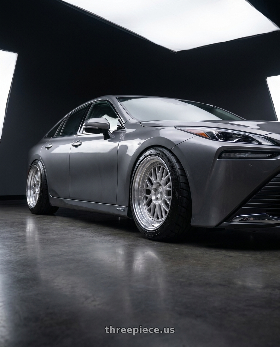 2021 Toyota mirai with ESR Wheels SR SERIES SR01 5x120 19x8.5 +30 Hyper Silver wheels