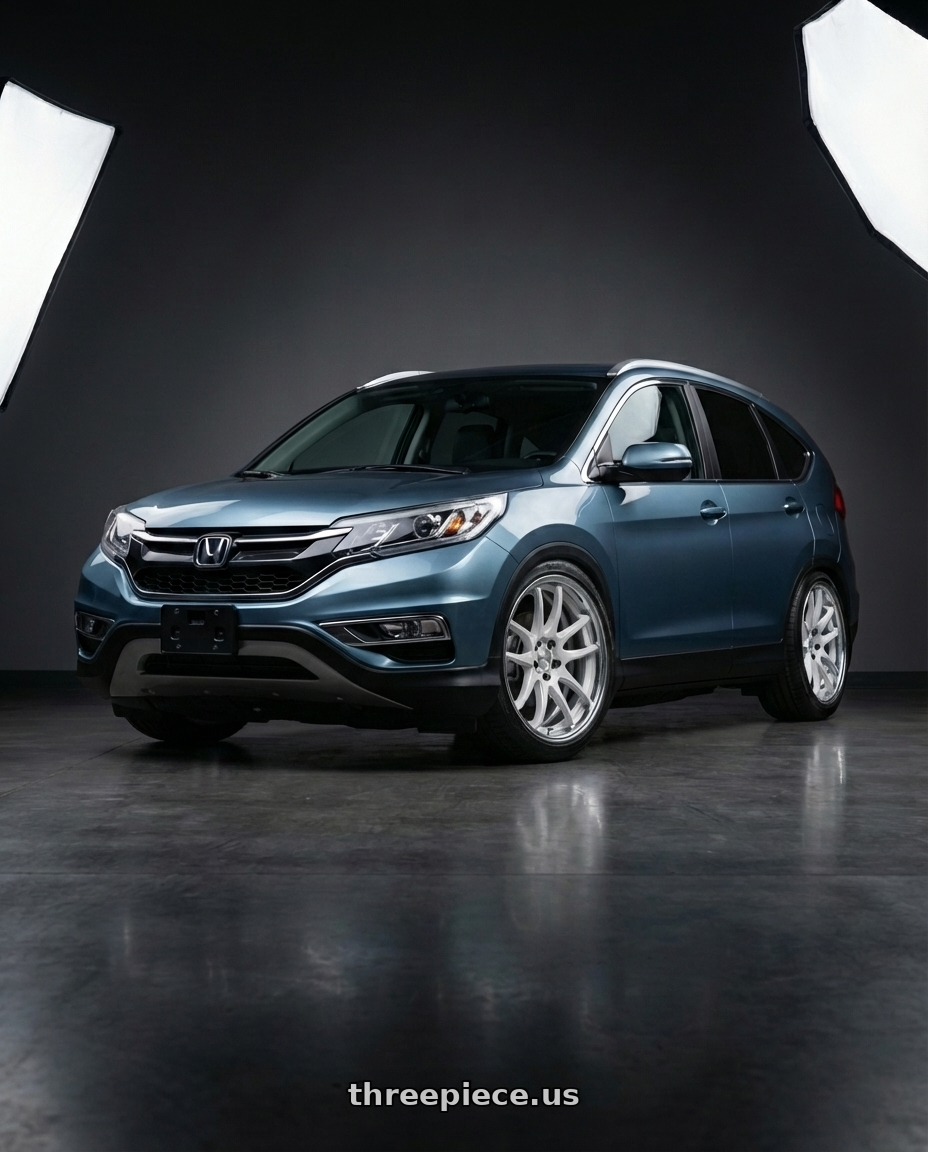 2015 Honda CrV with MRR FS1 5x112 18x8.5  +25 Brushed Clear wheels