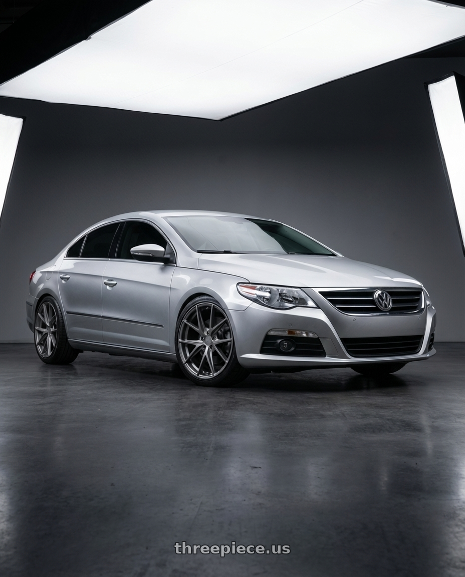 2015 Volkswagen CC with Niche 1PC M116 MISANO 5X112 19X8.5 +42 MATTE GUN METAL wheels